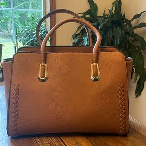 Justfab - vegan leather tote satchel. In great condition.